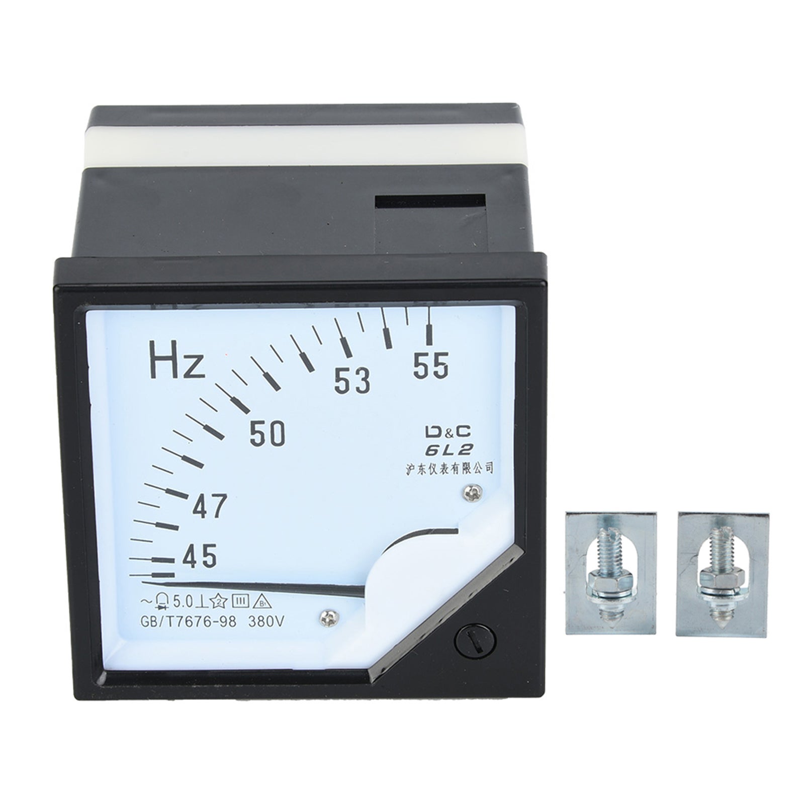 Miernik częstotliwości panelowy kwadratowy 45-55Hz AC 380V 1,5, tester częstotliwości o wysokiej precyzji