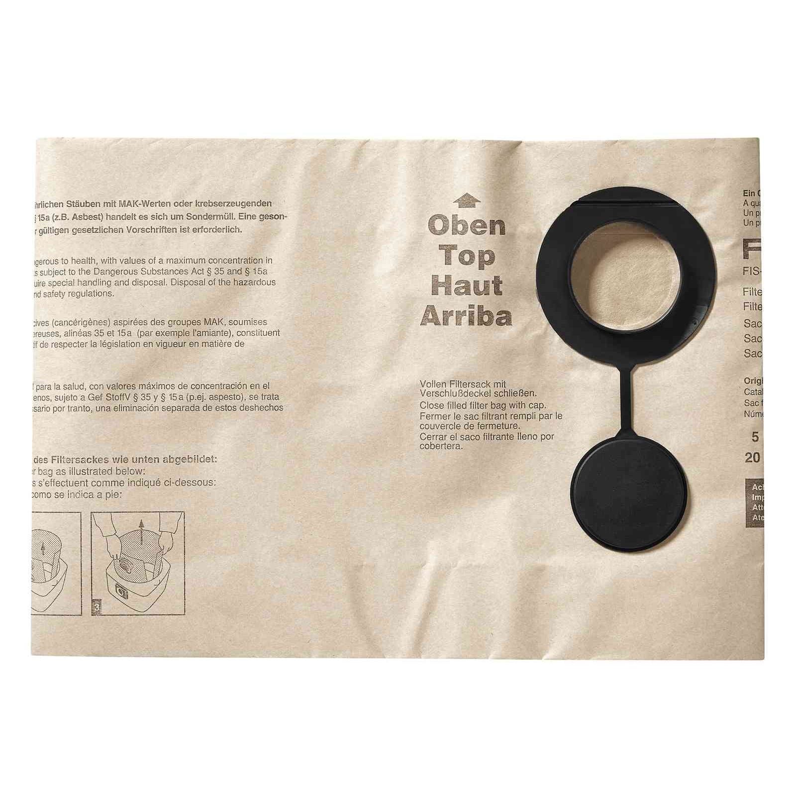 U301K 8 Sacchetti Filtro Carta Per Aspirapolvere Unitekno Turbine - Ricambio Originale Per Manutenzione