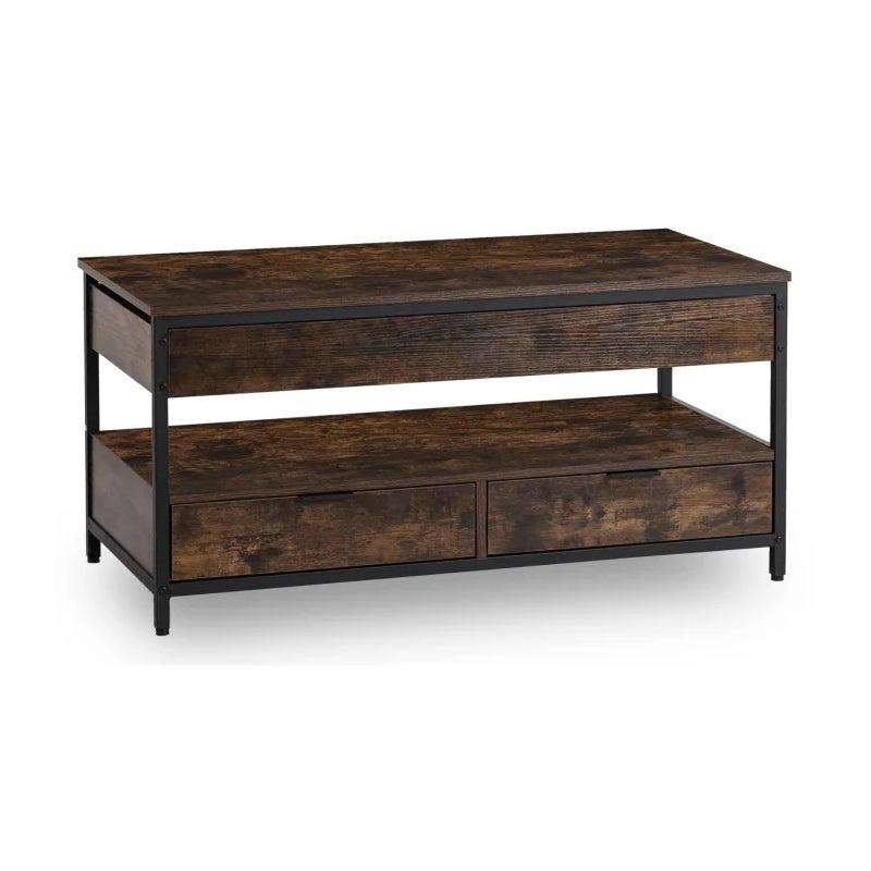 Ława Rozkładana Stolik Kawowy Duża Loft Do Salonu Dąb Rustykalny LUCA