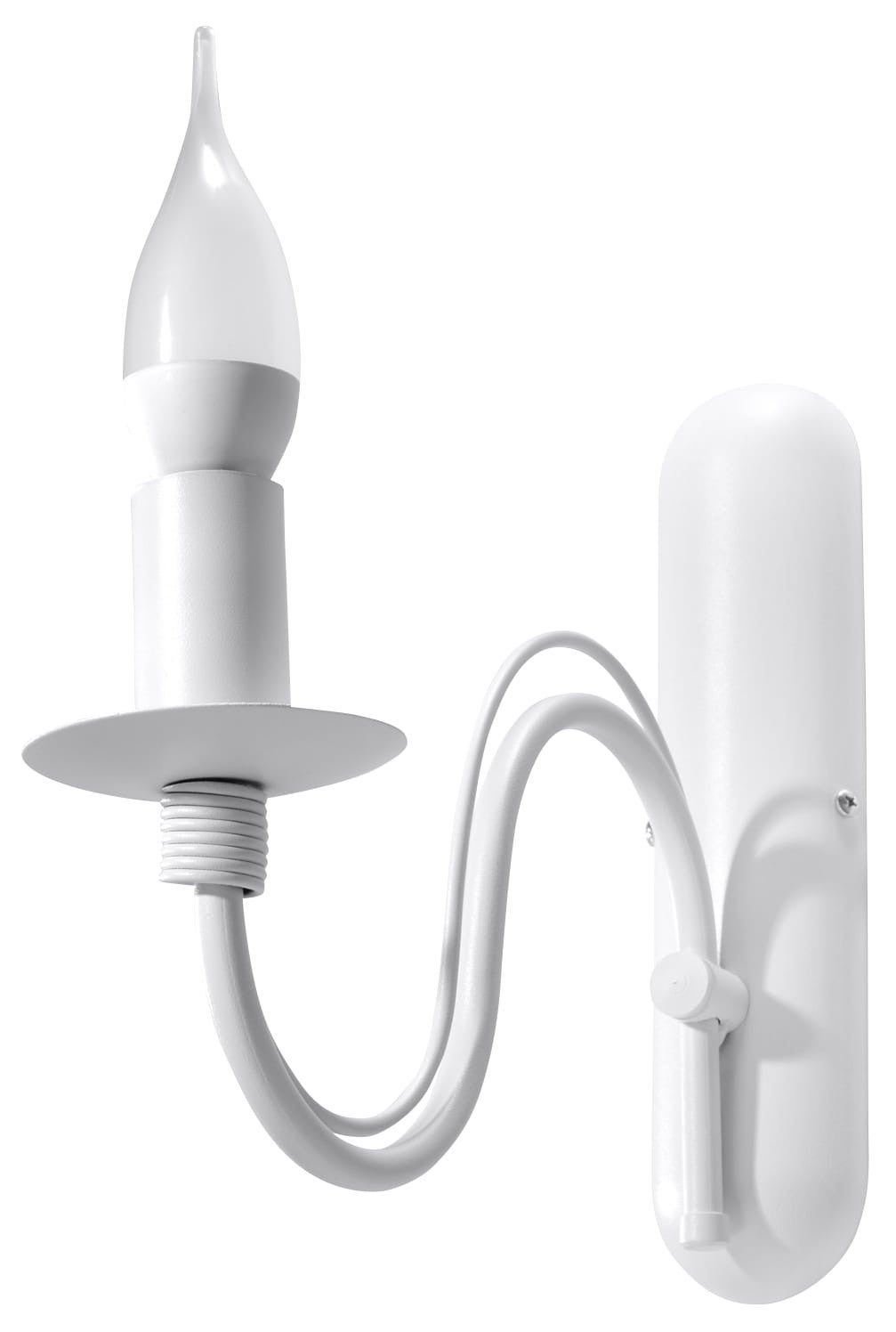 Kinkiet ścienny Minerwa biały 1xE14x40W wym: 25 x 25 x 25 cm metal IP20 Sollux Lighting