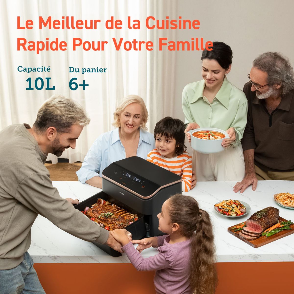 Friteuse sans huile COSORI KOSP0027EUN Twinfry Chef Édition 10L - 3