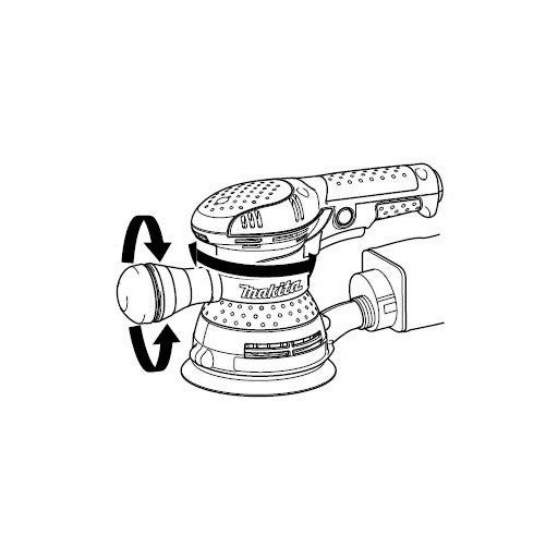 Ponceuse excentrique à variateur 300 W Ø 125 mm - MAKITA BO5041 - 3