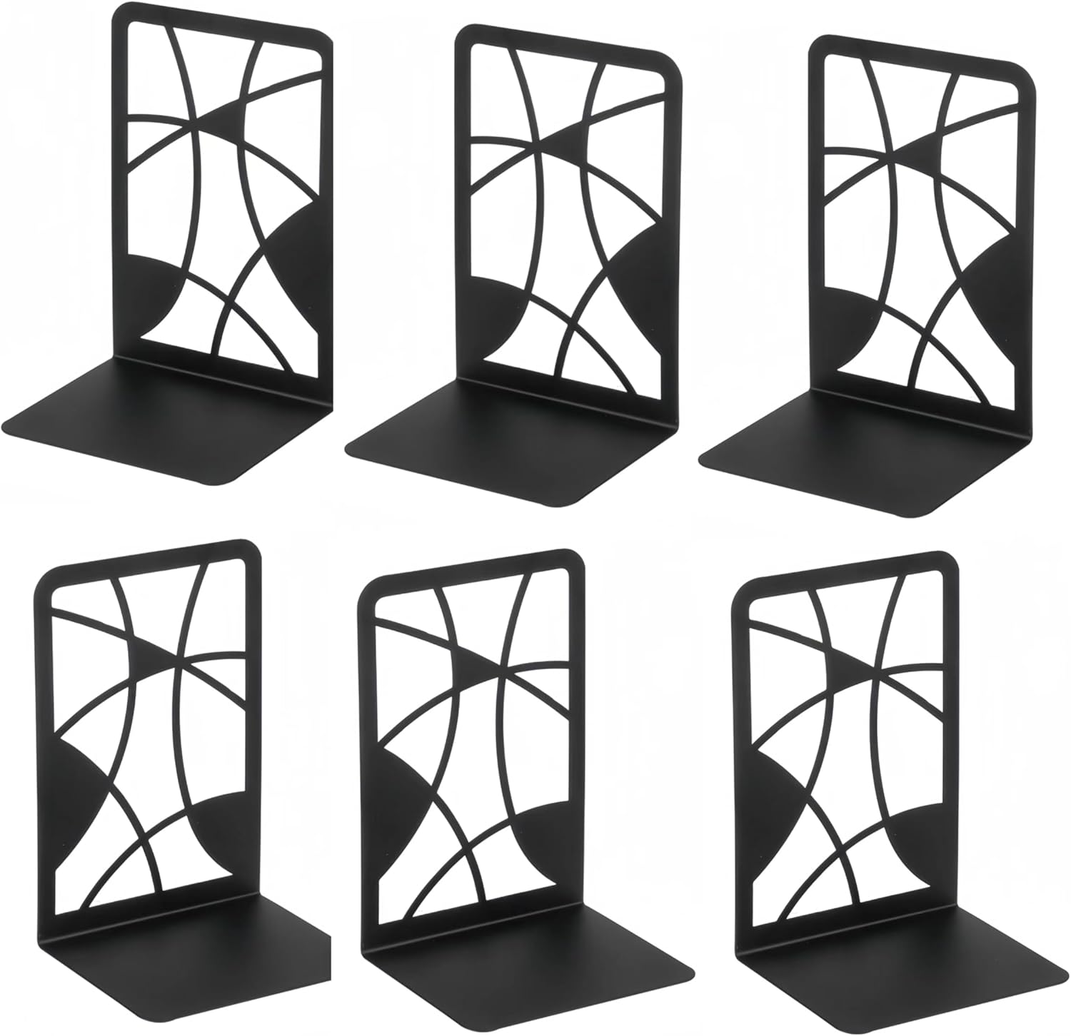 2 Paires Serre Livres En Métal, Serre-Livres Pour étagères, Serre