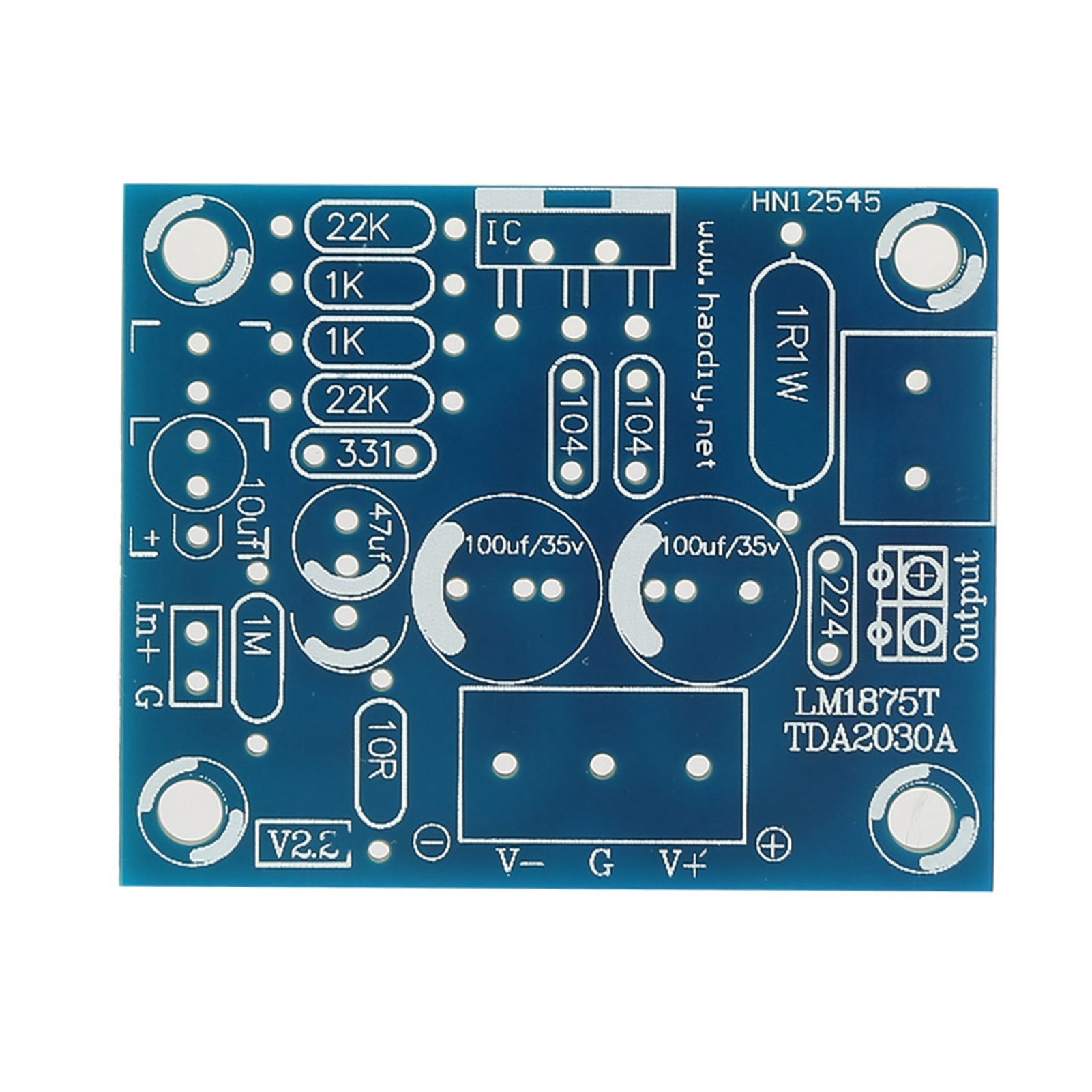 Zestaw DIY do płytki wzmacniacza audio, układ dwustronny LM1875T, komponenty elektroniczne 14 Hz–100 kHz, kompatybilny z 105 dB 4Ω–8Ω