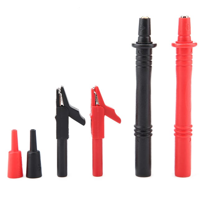 Set Cavi Per Multimetro Con Clip A Coccodrillo - Pinze, Sonde E Ganci Per Test Elettrici, DIY E Laboratorio - Foto 6