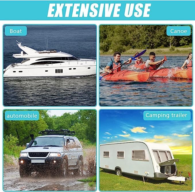 24 Pontet INOX, Acier Inoxydable Pontet avec 48 vis,Pont,Voile D'ombrage de Voiture,Gréement de Cano (6 mm) - 3