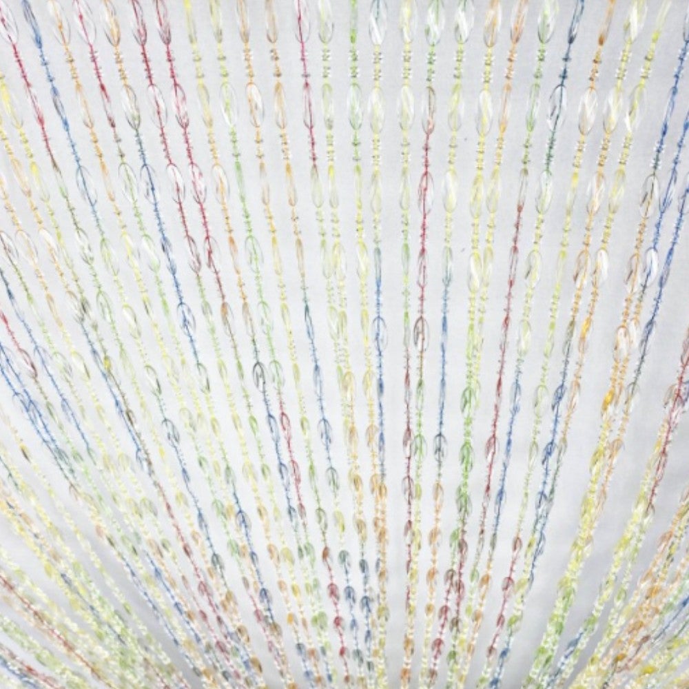 Rideau de perles en résine avec fil de coton pour l'extérieur et l'intérieur - Taille 120x230 cm - 2