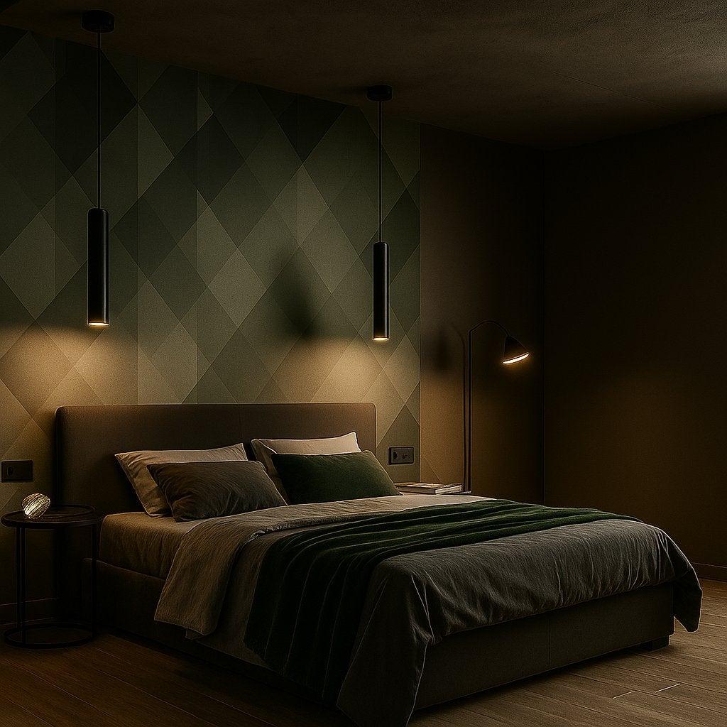 Lampa wisząca Keon LED GU10 131 cm IP20 sufitowa punktowa slim czarna MasterLED - 9