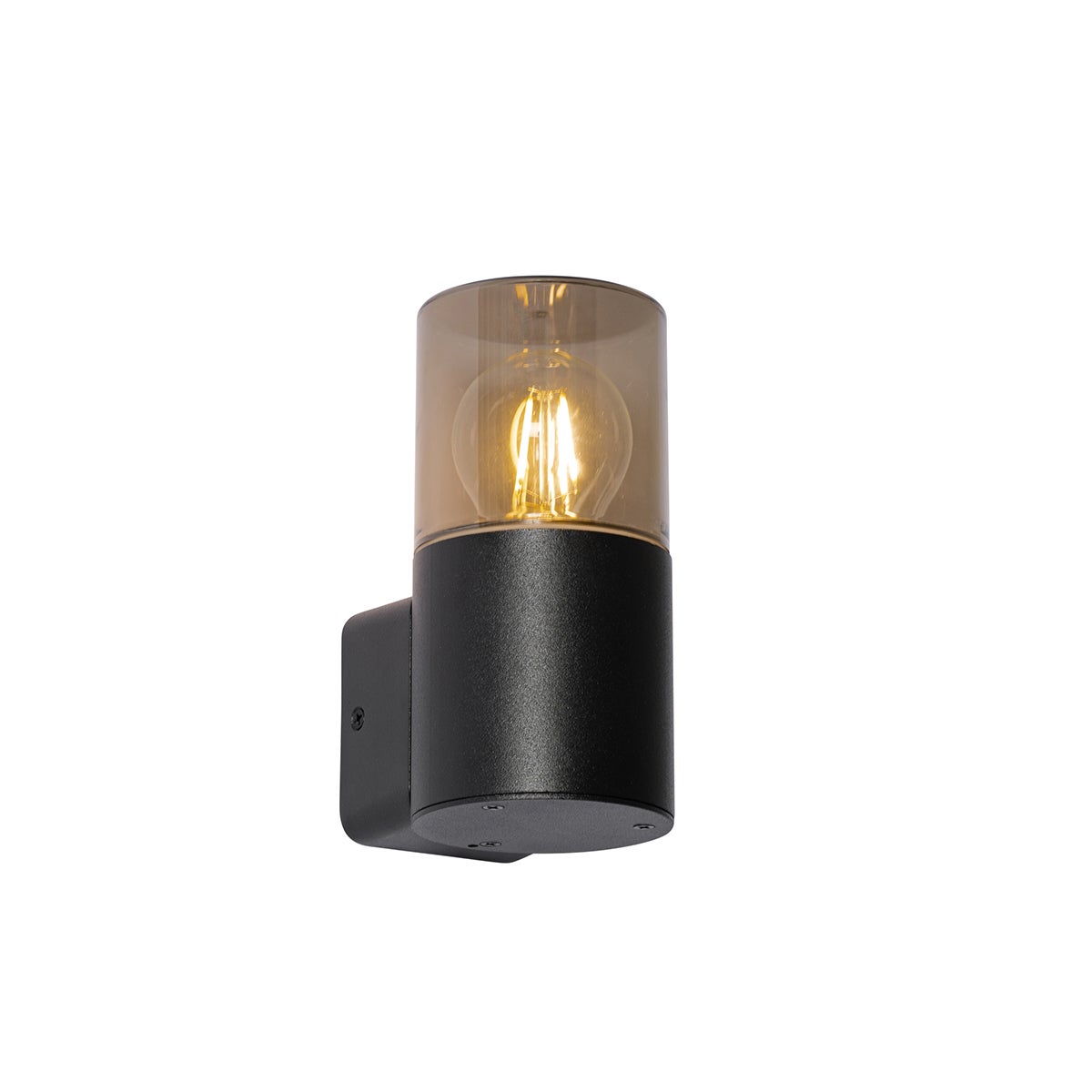 Qazqa nowoczesny lampa ścienna zewnętrzna do ogród - Odense - szary, max. 15w, kompatybilny z żarówką LED, e27, 8.5cm, IP44