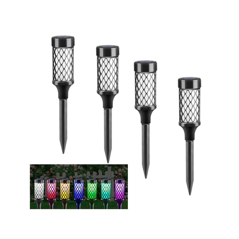 Automatyczna solarna lampa ogrodowa energooszczędny reflektor LED z automatycznym włączaniem nocnym kolorowe światło odporność warunki atmosferyczne