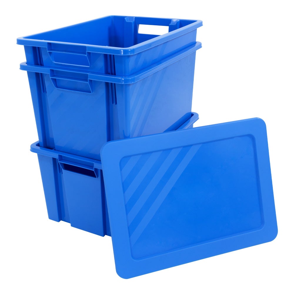 Boite de rangement Novabac 30L Bleu électrique - 5202845 - 3