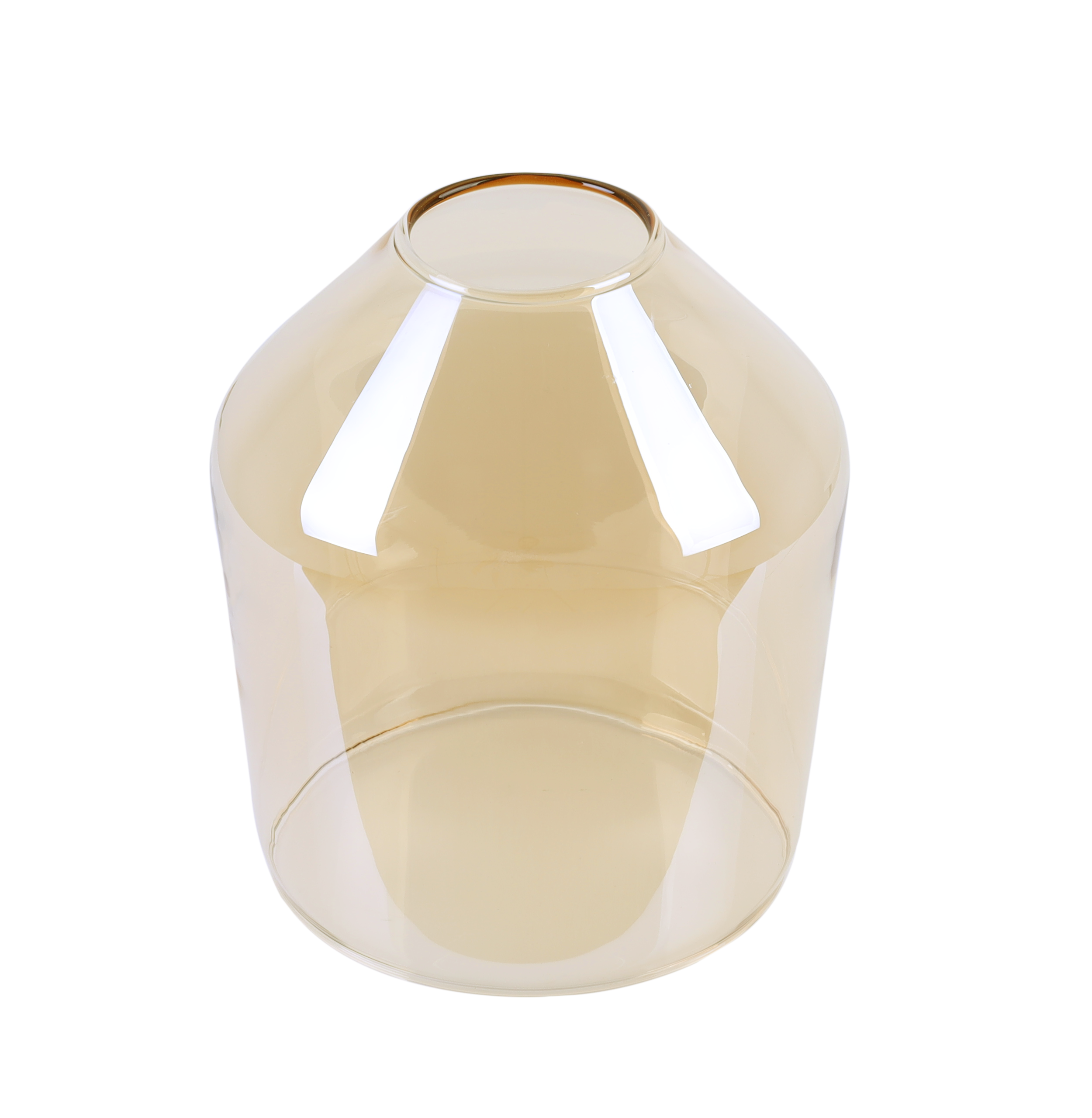 Klosz do lampy sufitowej wiszącej Novalja miodowy kanciasty abażur modern 15,5cm Light Home LH
