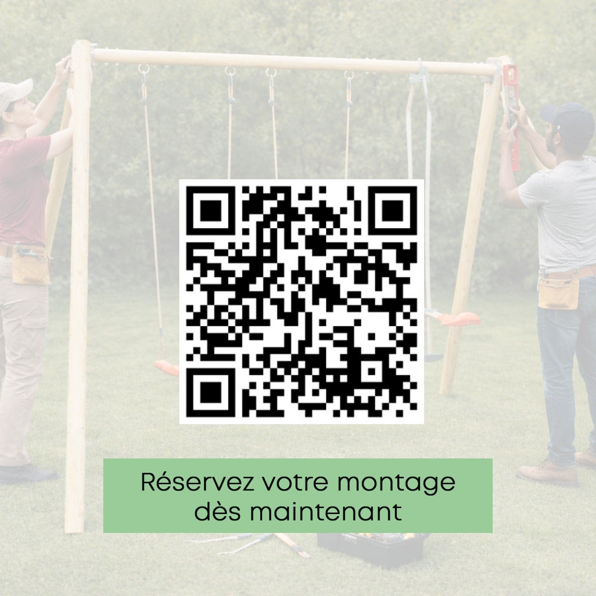 Portique bois Artix Darifou 2,30 m 4 enfants - 5