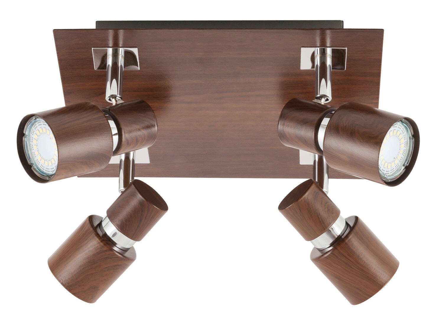 Reflektor sufitowy spot natynkowy Merkur kwadratowy wenge 4xGU10x50W wym: 11 x 25 x 25 cm metal Rabalux