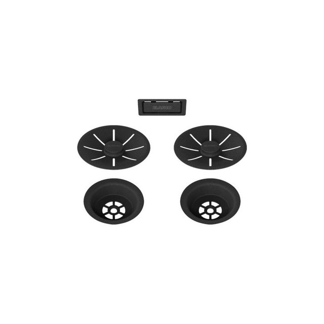Kit de Vidage pour Evier Double Ø90mm BLANCO Noir - 239979