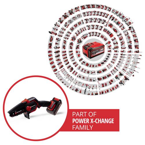 Einhell Mini Tronçonneuse sans fil GE-PS 18/15 Li BL Kit (18V, avec E ...