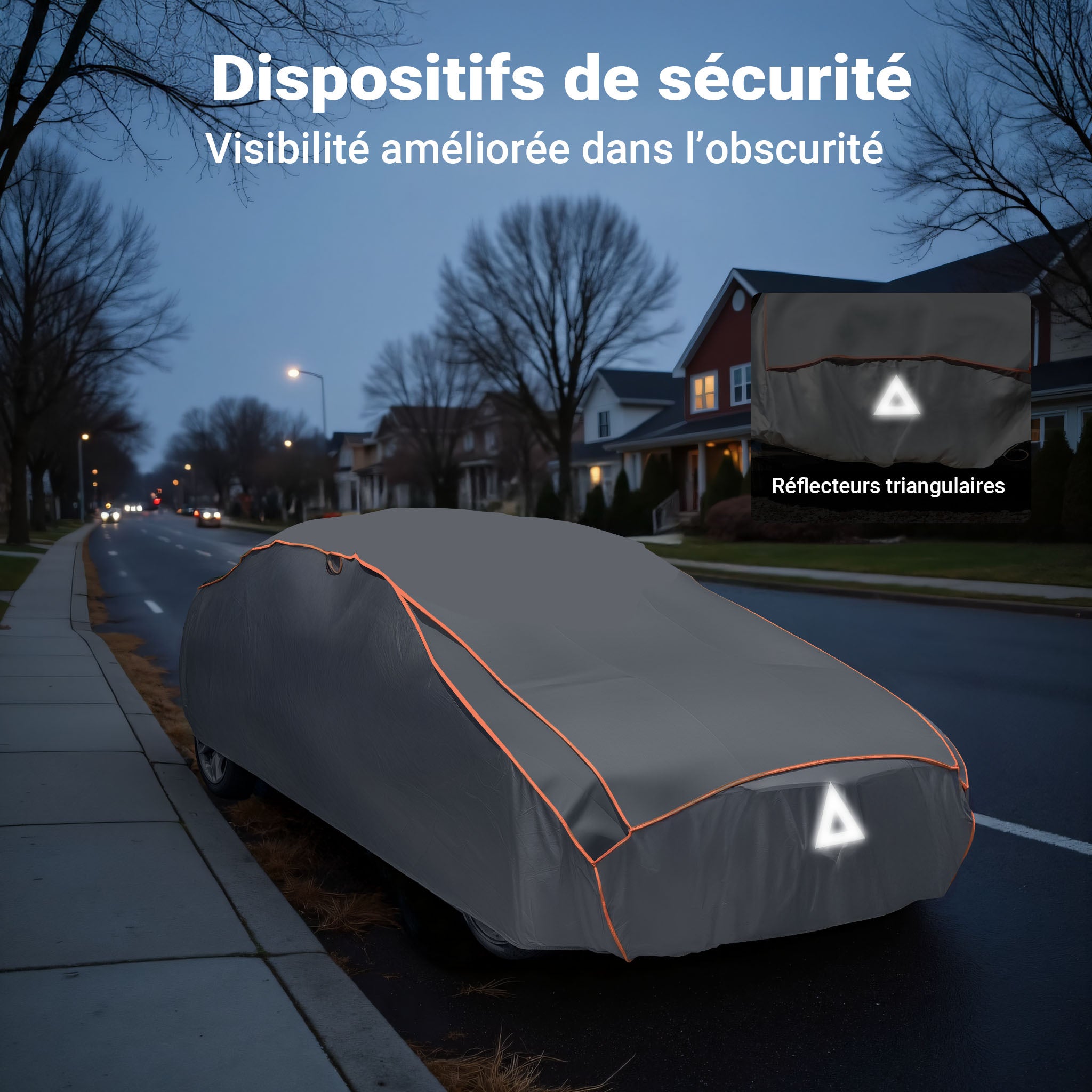 Housse extérieure anti-grêle pour voitures – Taille XXL / 572 x 203 x 119 cm – Bâche de protection étanche et respirante anti-rayures… XPOtool - 6