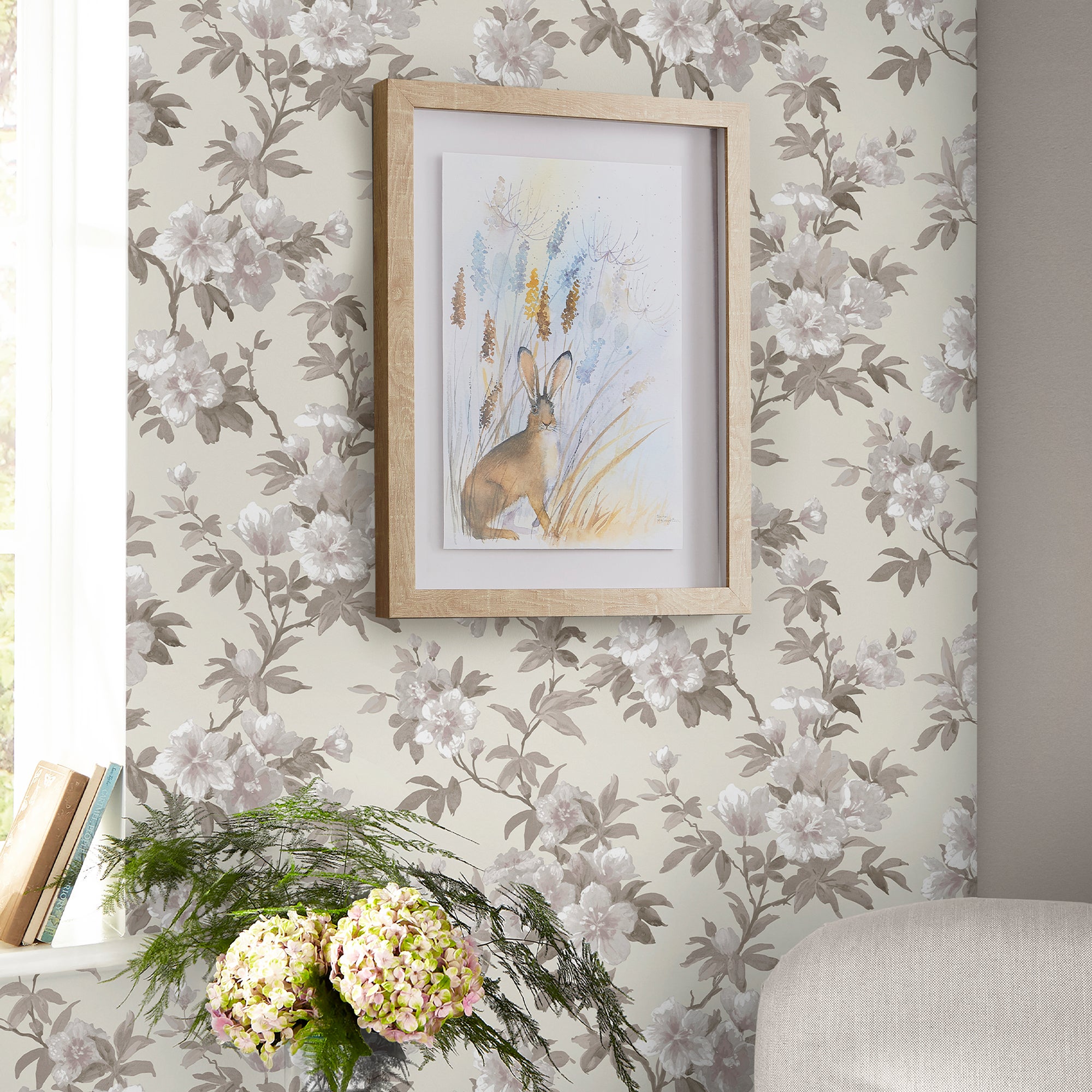 Laura Ashley Tapeta filzelinowa ROSAMUND 10 m x 52 cm
