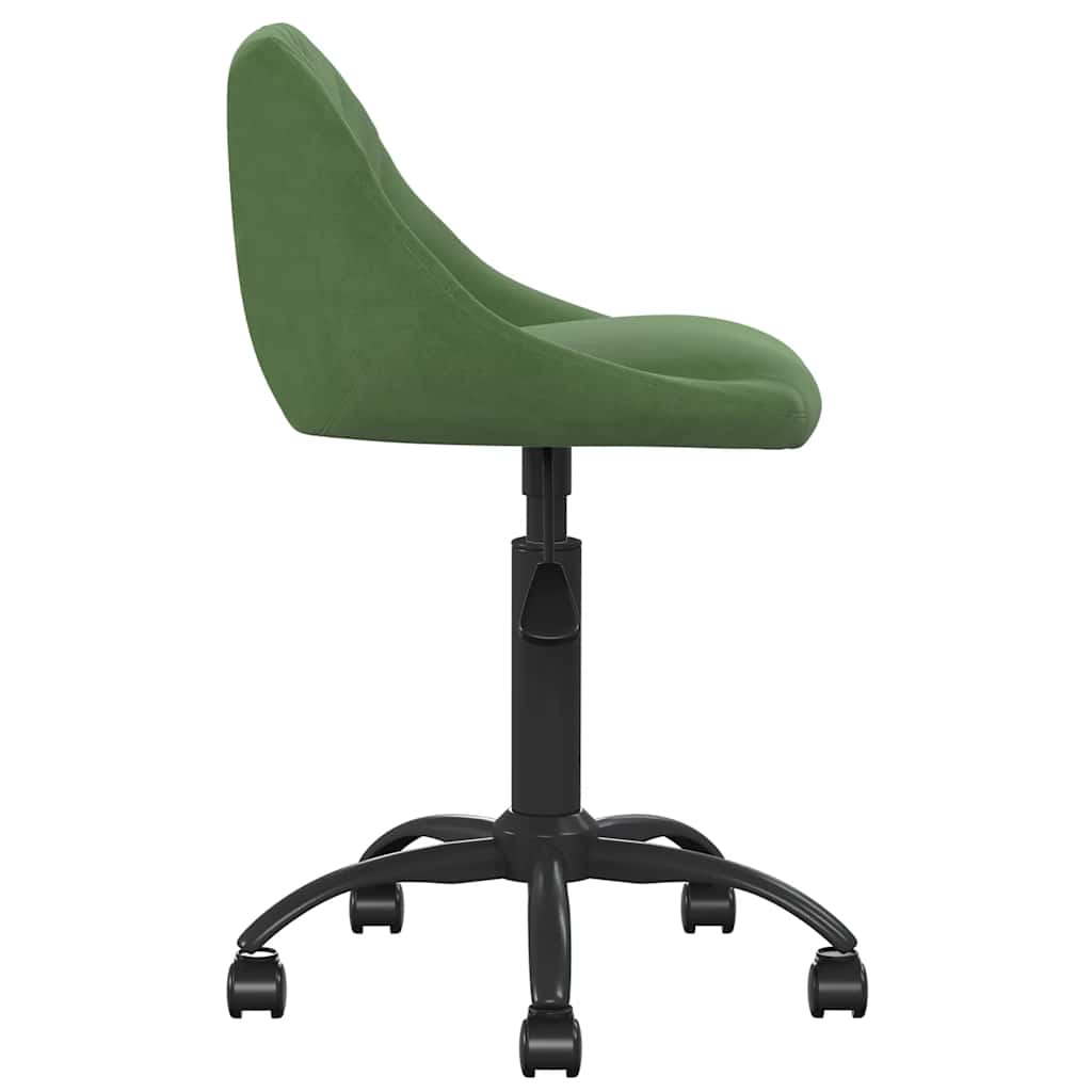Chaise de salle à manger Vert foncé Velours vidaXL - 5