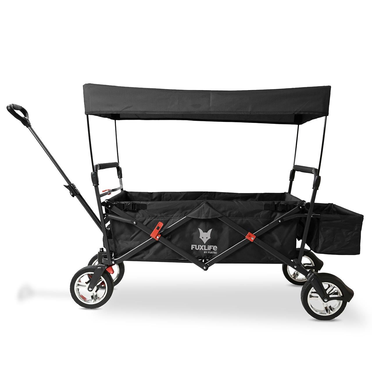 FUXTEC City CT500 – Carro Plegable Con Techo UV Y Doble Freno Delantero, Capacidad 75 Kg, Apto Para Niños