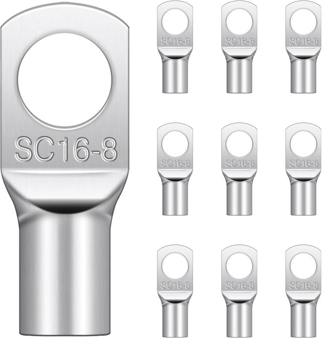 Lot De 20 Cosses à Sertir Rondes Isolées 4,3mm - Pour Câbles De Section 1,5 à 2,5mm², Neuf