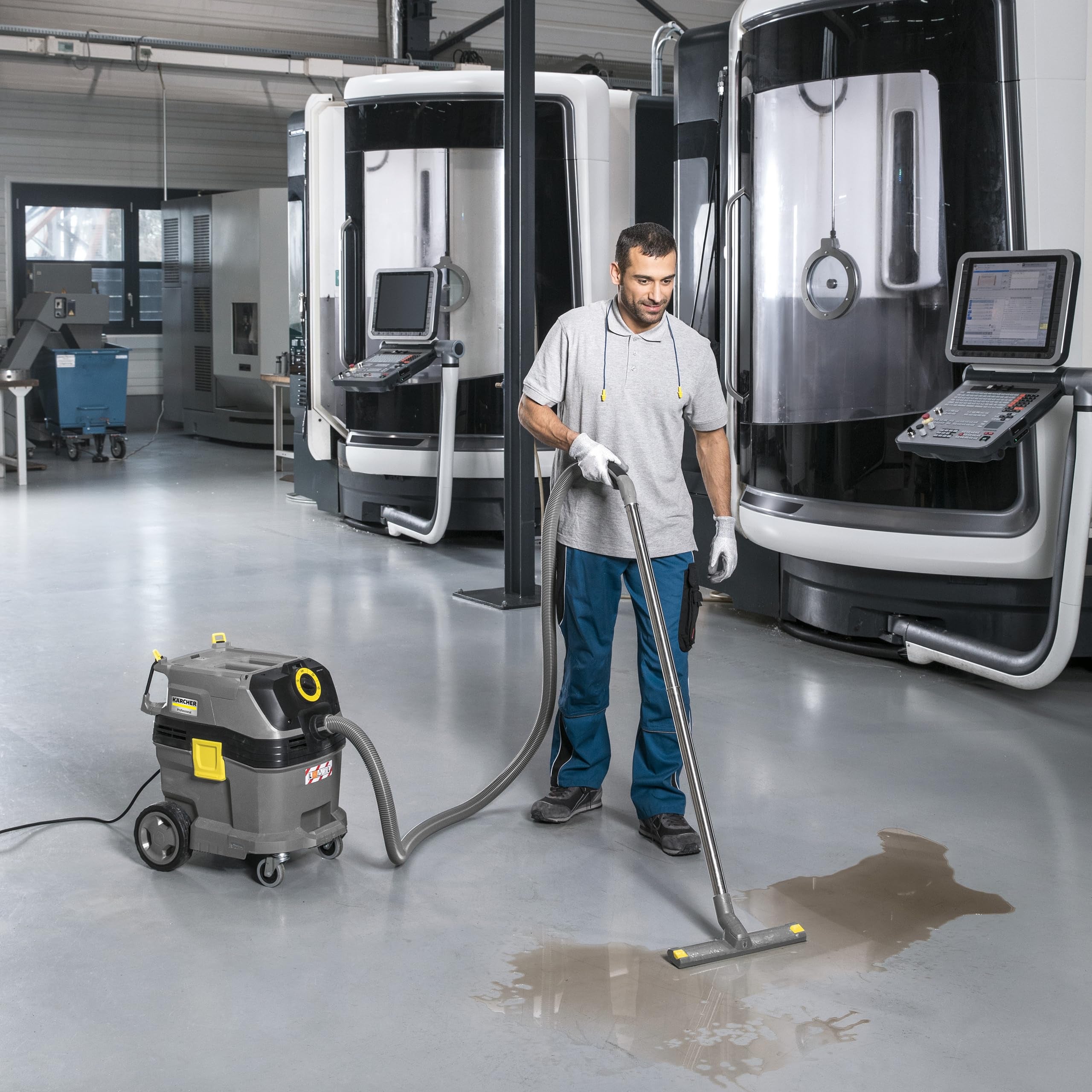 Aspirateur de chantier eau et poussières professionnel Karcher NT 30/1 Tact L, 27,3 kPa, 30 l - 9