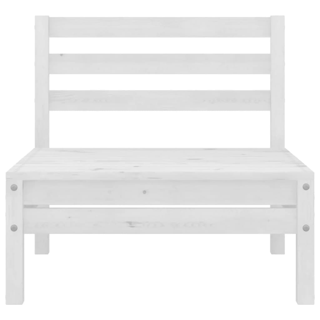 Salon bas de jardin en Bois Blanc 5 personnes - 7
