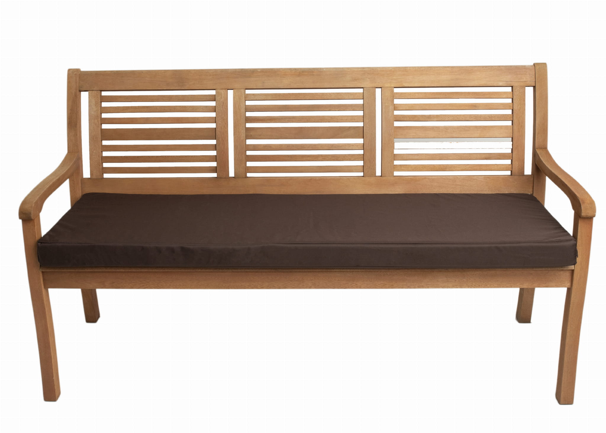 Poduszka ogrodowa na ławkę 170x50x7cm poduszka na meble ogrodowe brązowa, poduszka na balkon taras, poducha ogrodowa na ławkę