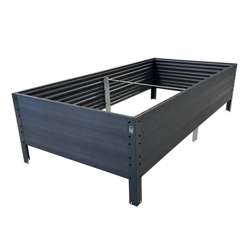 Podwyższona grządka KLASIKA WOODLOOK GPPS, antracytowa 150x75x30 1szt