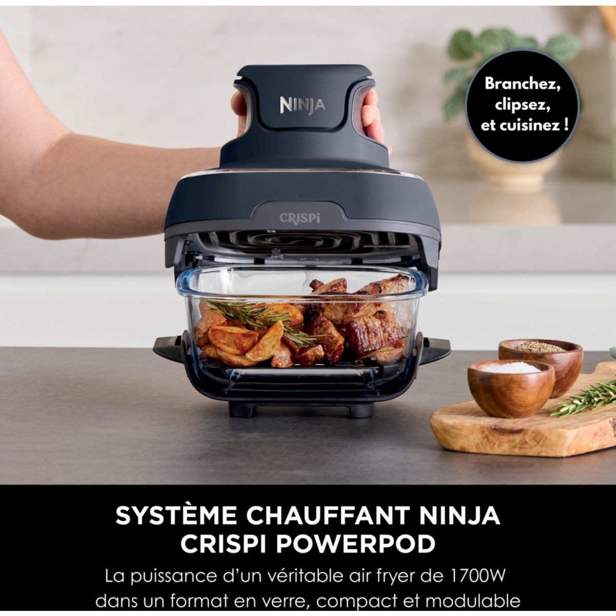 Friteuse sans huile NINJA CRISPi 4-in-1 Gris Cyber Space FN101EUGY - 3