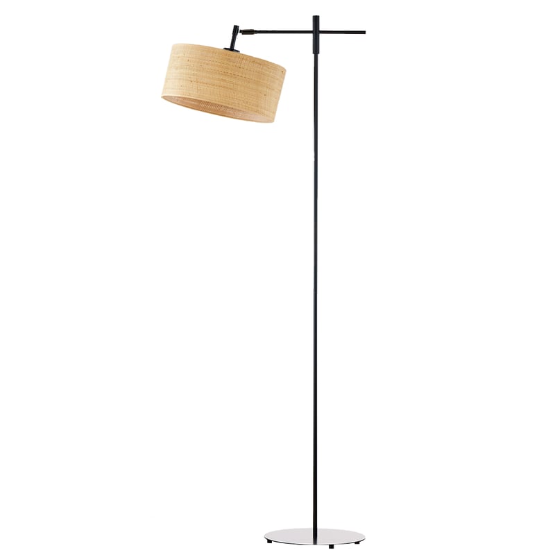 Lampa stojąca podłogowa przegubowa regulowana z abażurem walec 30cm SALIX