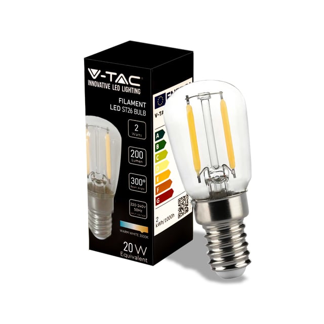Ampoule LED E14 2W ST26 Filament 3000K