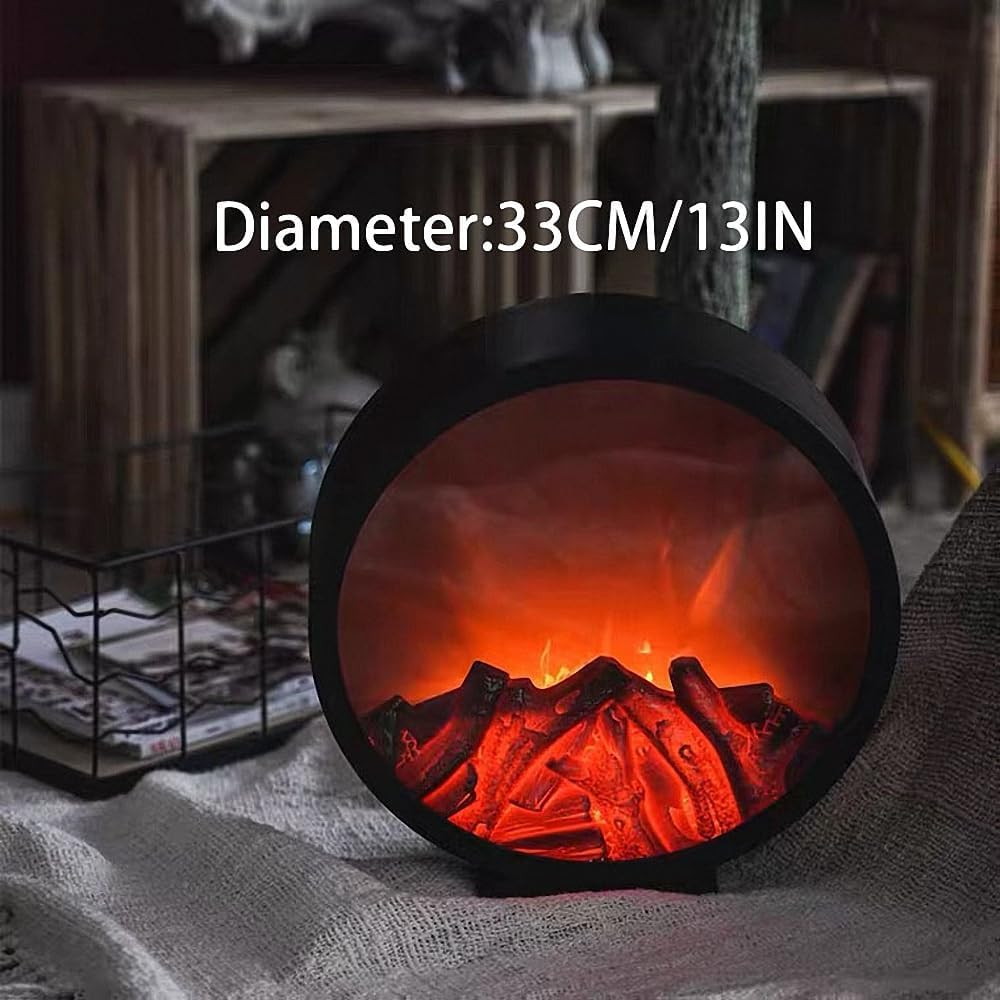 Lampada a Fiamma Finta 3D, LED Artificiale a Fiamma Finta con Fiamma Decorativa, Puntello Decorativo, Fiamma Realistica, Effetto Scenico, Per La Decorazione di Natale, Halloween, Capodanno