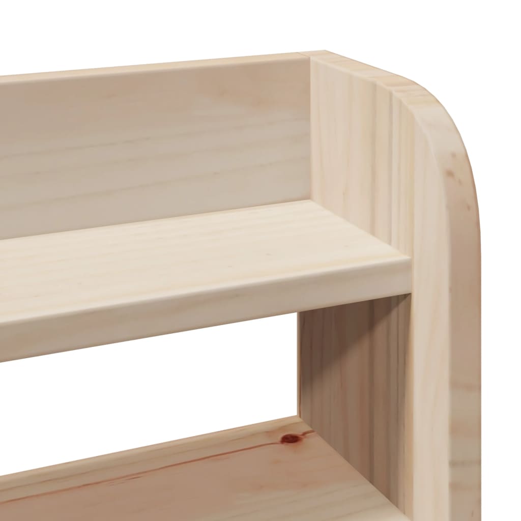 Cadre de lit sans matelas 75x190 cm bois de pin massif - COMFORTXL - 10
