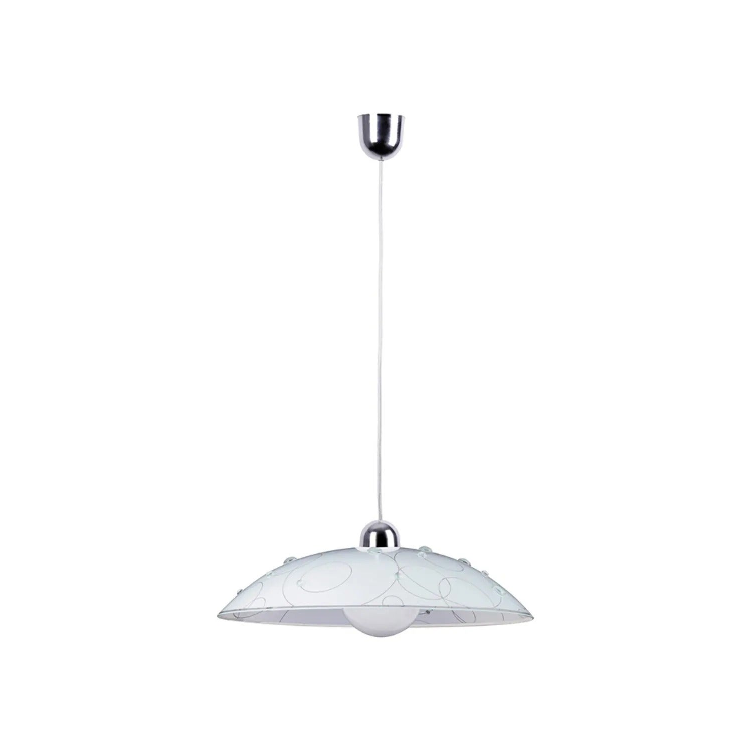 Lampa wisząca Jolly biały wzorzysty 1xE27x60W tworzywo sztuczne wym:90x40x40cm IP20 Rabalux
