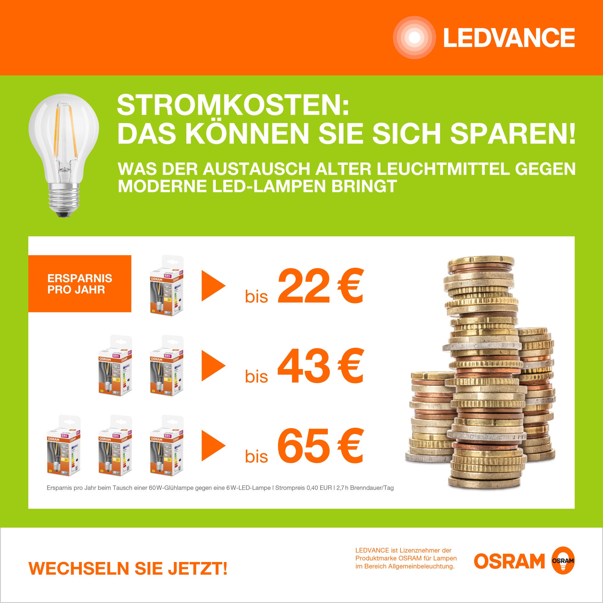 OSRAM LED Star PAR16 Ampoule réflecteur 50 LED avec angle de faisceau de 36 degrés, culot GU10, blanc lumière du jour (6500K), en remplacement des - 4
