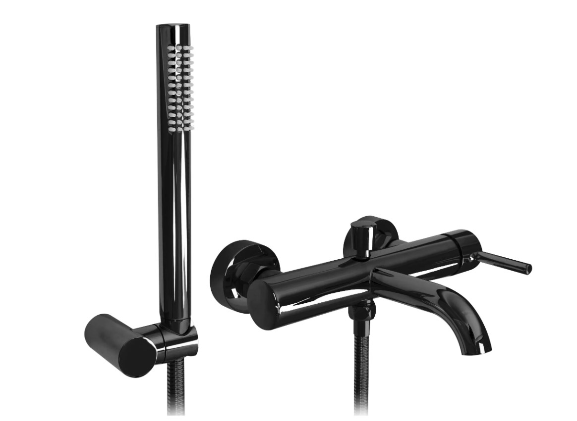 Bateria wannowa Rea Lungo Czarna metaliczna