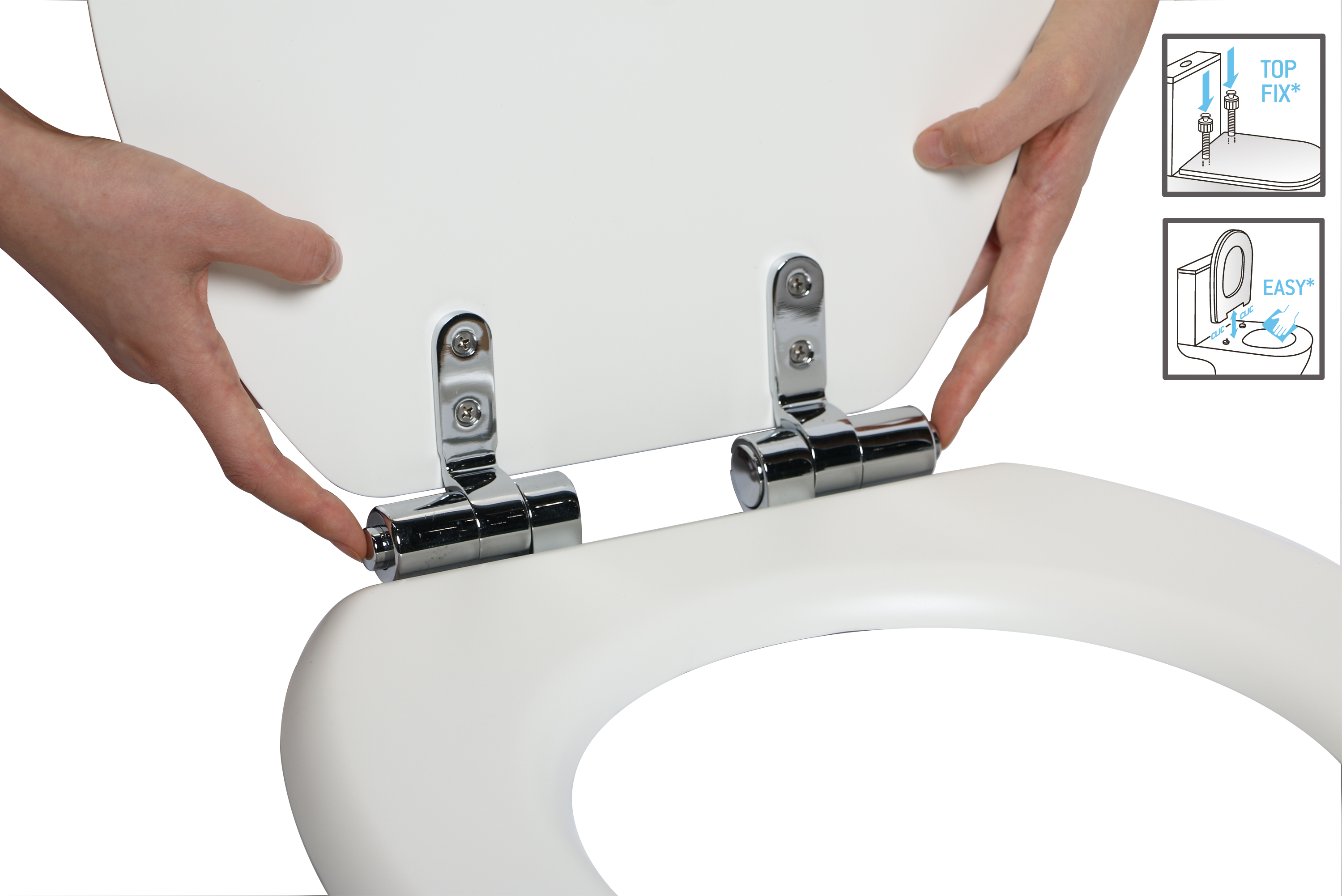 SENSEA - Deska sedesowa PURITY - Odpinana - Cichoopadająca - Owalna - HDF - Biała - Matowe wykończenie - 8