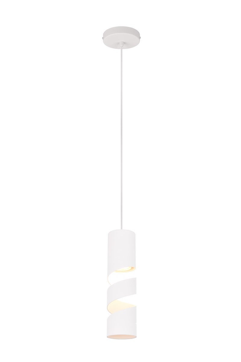 Lampa wisząca Stream biała 1xGU10x10W do kuchni wym: 150 x 12 x 12 cm metal Trio