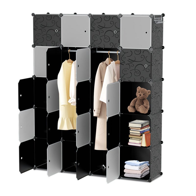 DIY Armoire de Chambre à rangement Modulaire en Plastique 5 étages 20 ...