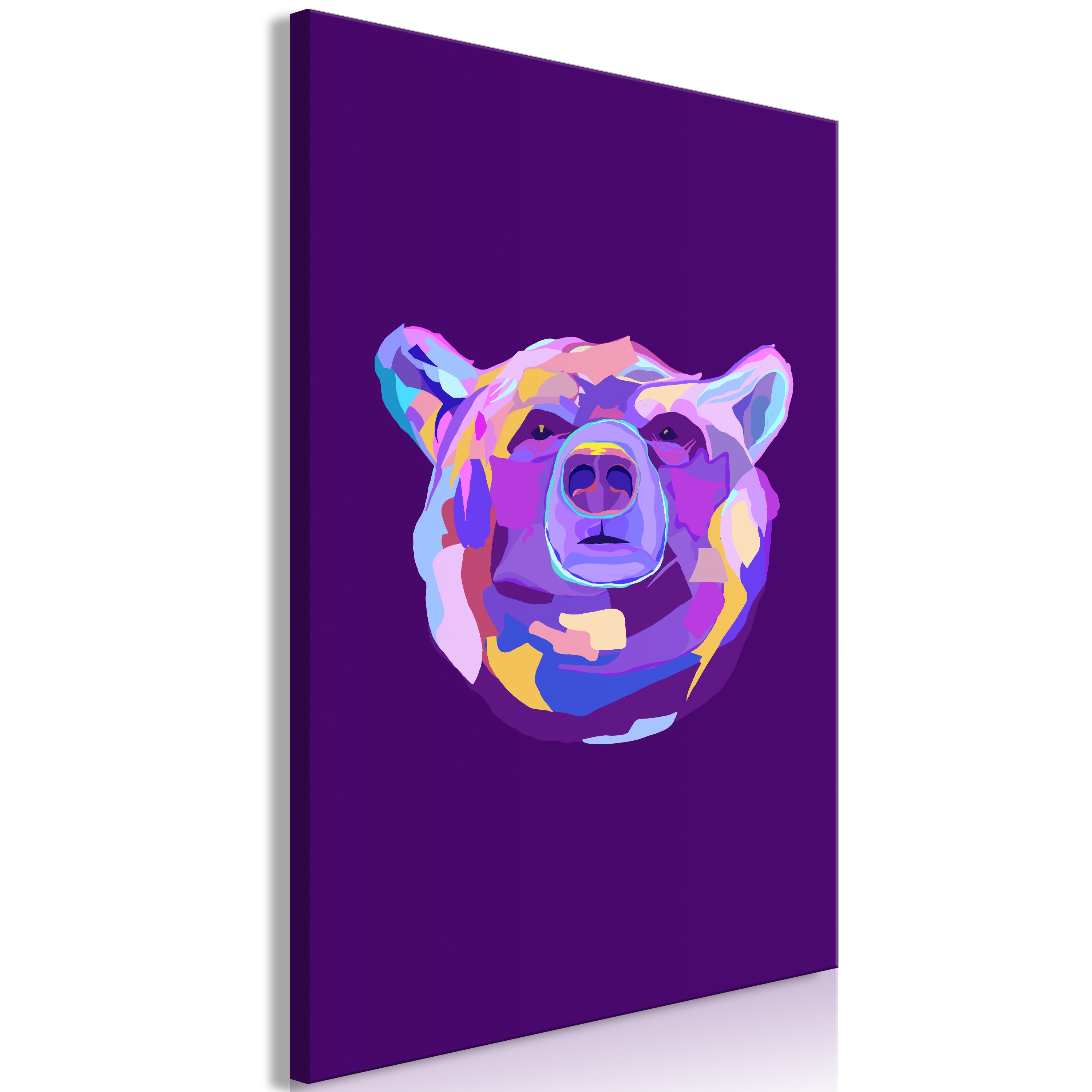 Tableau Colourful Bear 1 Part Vertical 20x30 Leroy Merlin tableau-colourful-bear-1-part-vertical-20x30-leroy-merlin