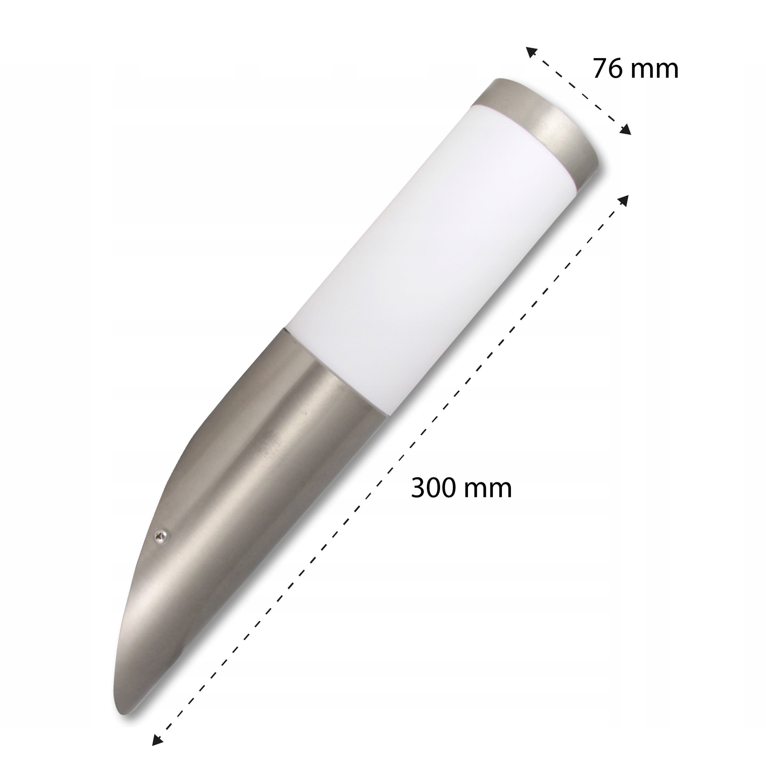Kinkiet ścienny zewnętrzny E27 LED Sora 36cm IP44 srebrny lampa elewacyjna MasterLED - 4