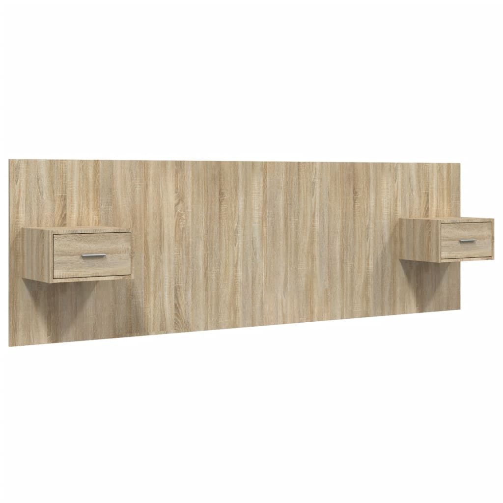 Testiera Letto,Decorazione murale Rovere Sonoma 240x1,5x80 cm Legno Ingegnerizzato CFW21161 | Leroy Merlin