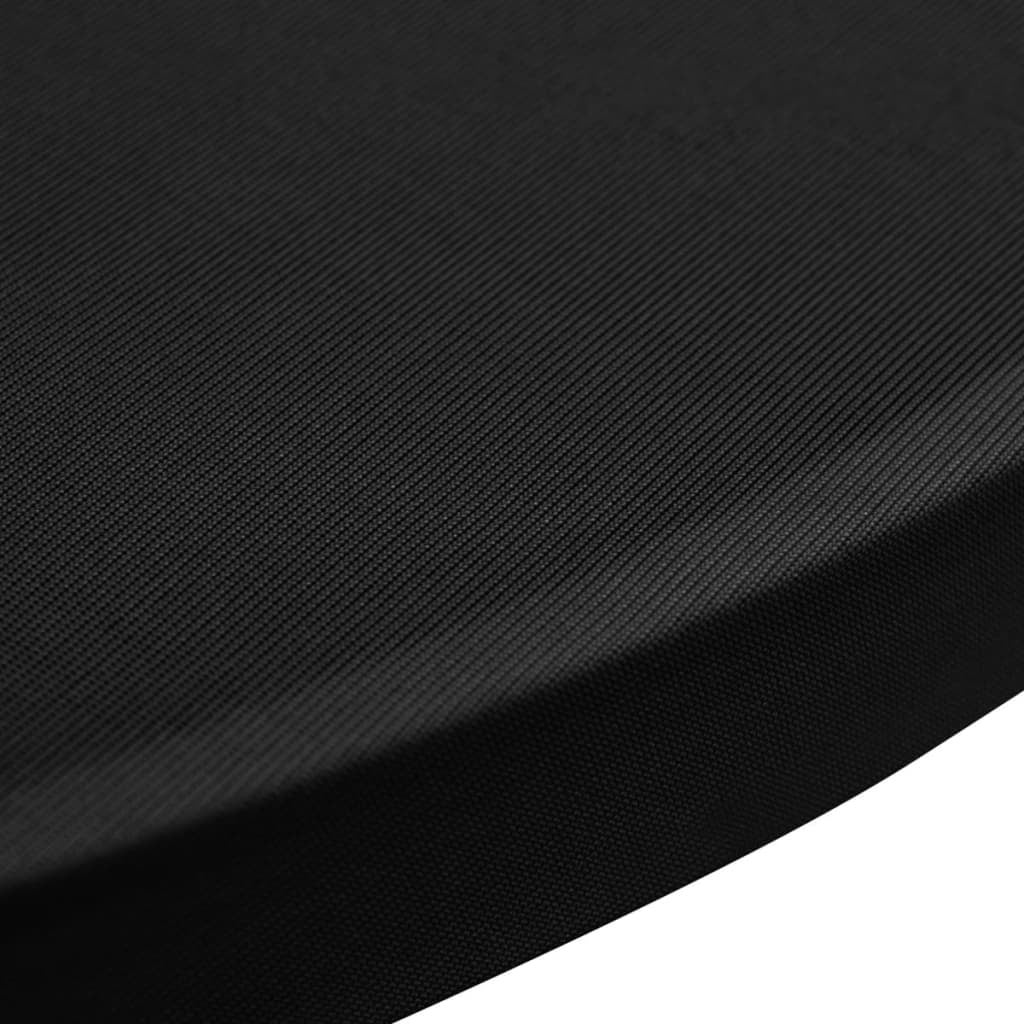 Maison Exclusive - Coperture Verticali per Tavolo 4 pz Ø70 cm Nero Elastico - 5
