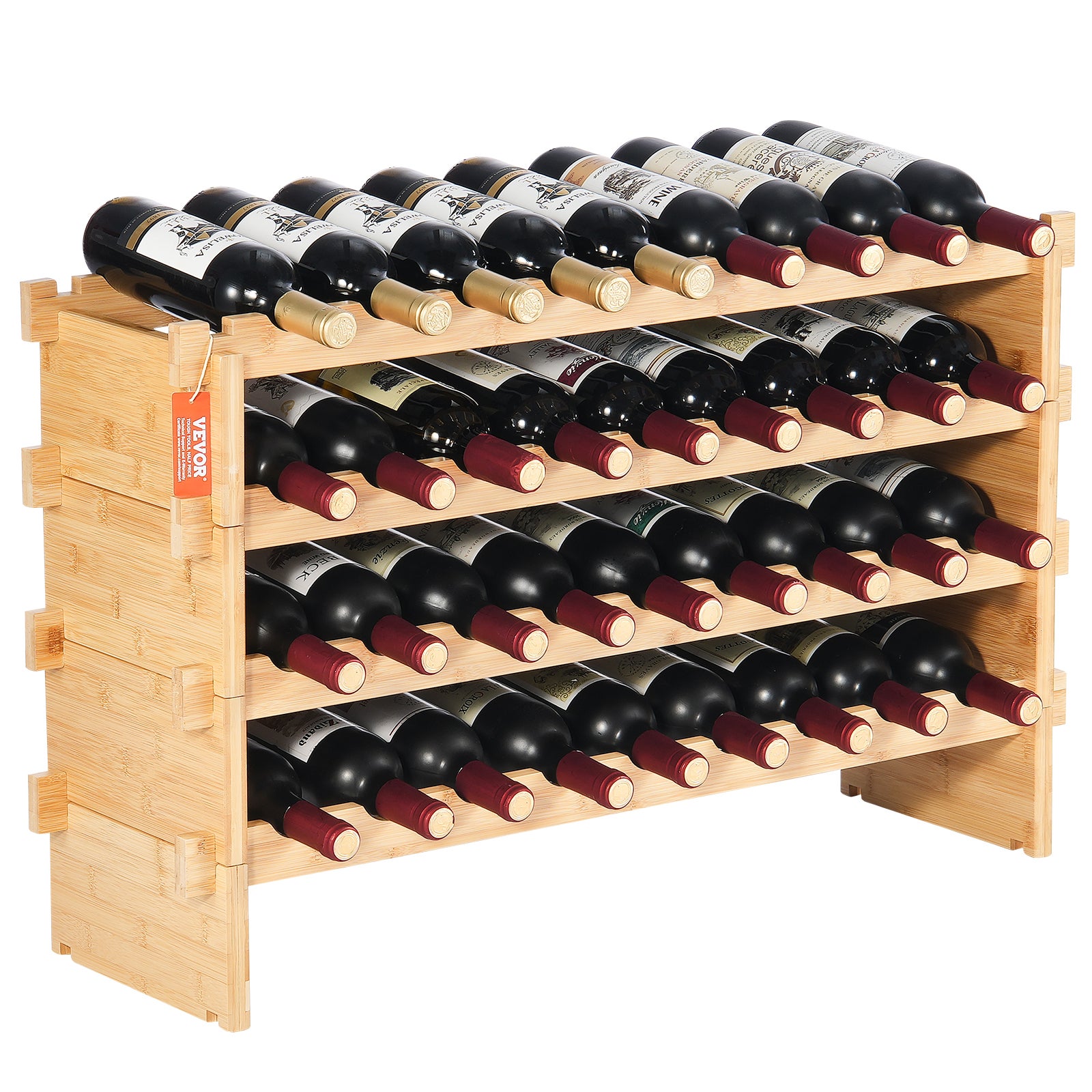 Casier à Vin Métal Autoportant - Range 8 Bouteilles - Design Empilable Pour Bar Maison