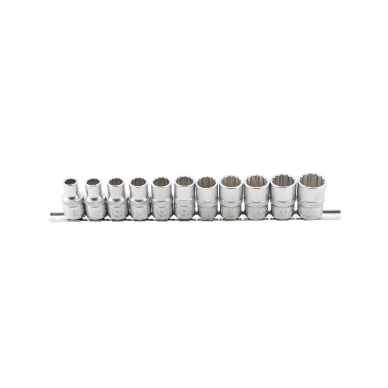 Zestaw nasadek BGS dwunastokątnych, napęd kwadratowy wewnętrzny 12,5 mm (1/2") SW 10 - 21 mm 11-częściowy - 9107