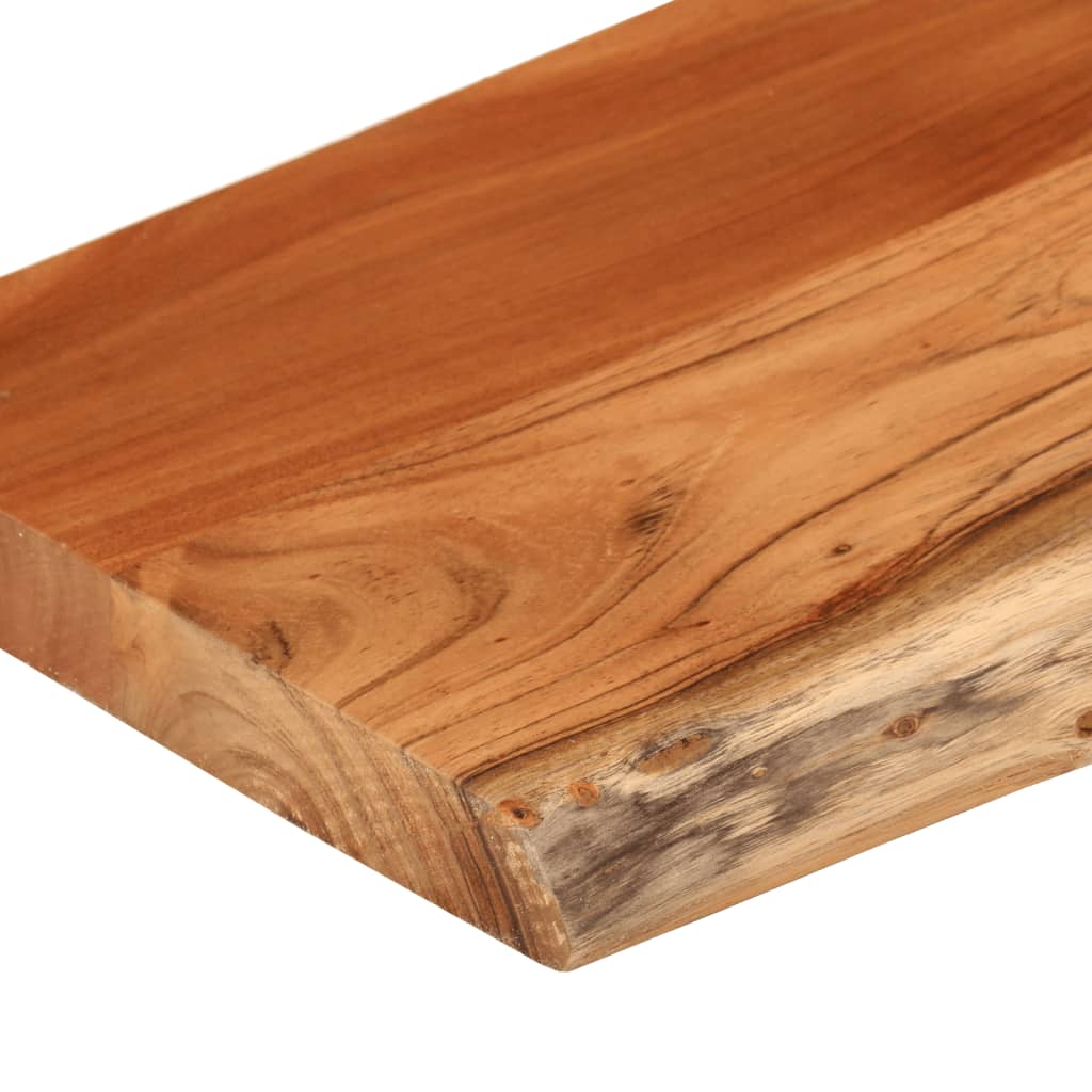 Étagère murale | Étagère flottante | Étagère suspendue rectangulaire massif acacia bordure assortie CFW508090 - 7