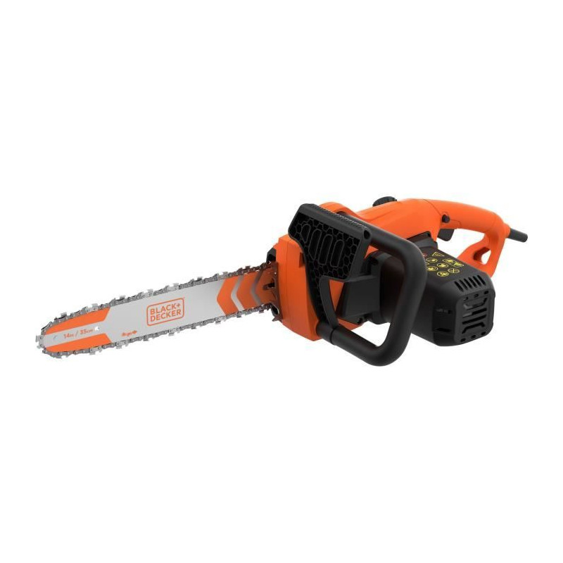 Tronçonneuse Filaire - BLACK+DECKER - BECS1835-QS - 1800 W - 35 cm - Tendeur de chaîne sans outil - 3