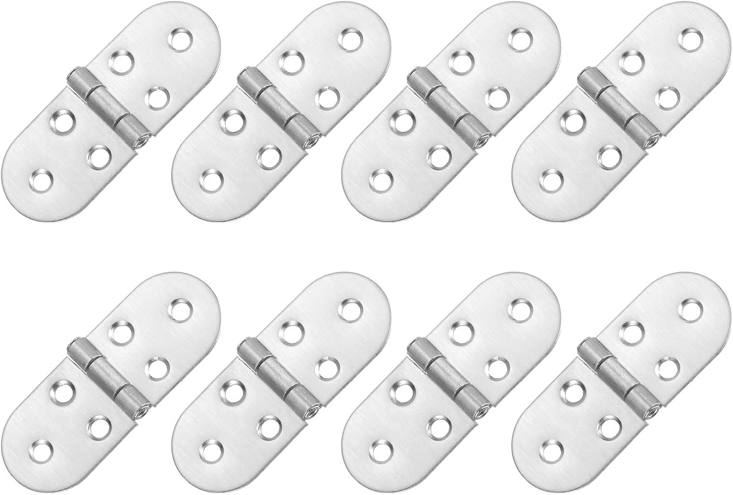 Zawias składany 270°, zawias ze stali nierdzewnej do stołu składanego ze śrubami, odpowiedni do mebli, maszyn do szycia, 8 sztuk