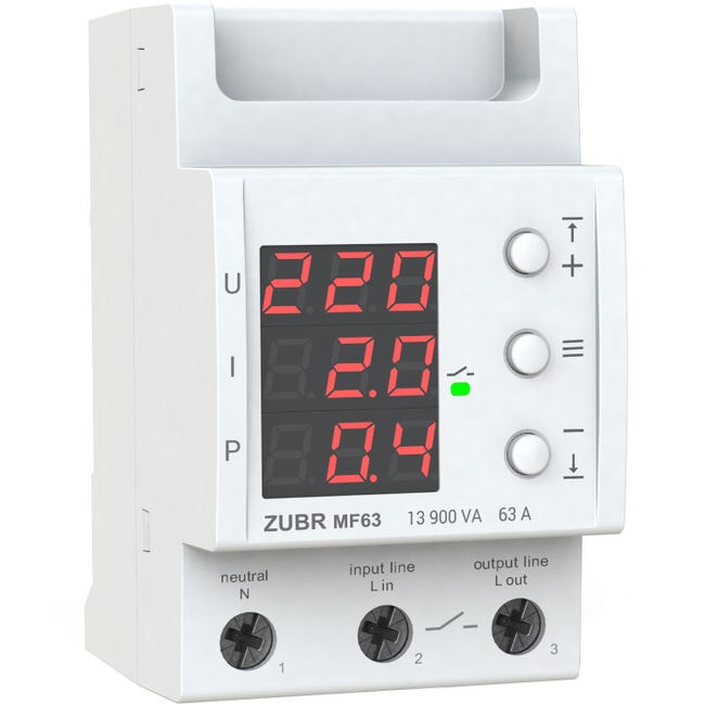 Relais de contrôle de tension monophasé en 3 modules, relais ...